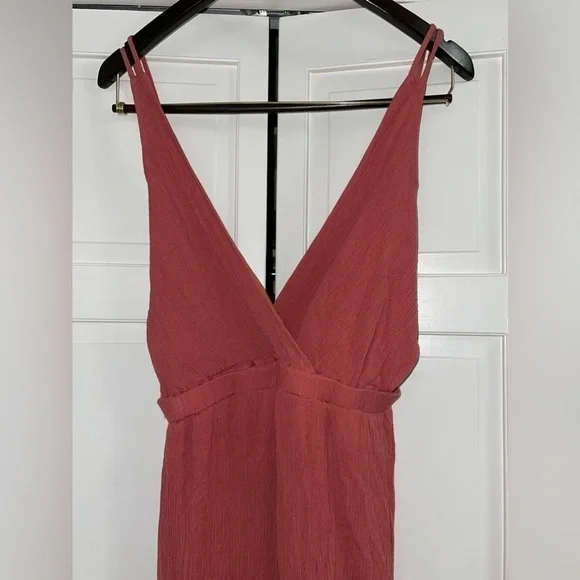 Lulus Lost in Paradise Rusty Rose Maxi Dress Size Medium Lulus Lost in Paradise Rusty Rose Maxi Dress Size Medium